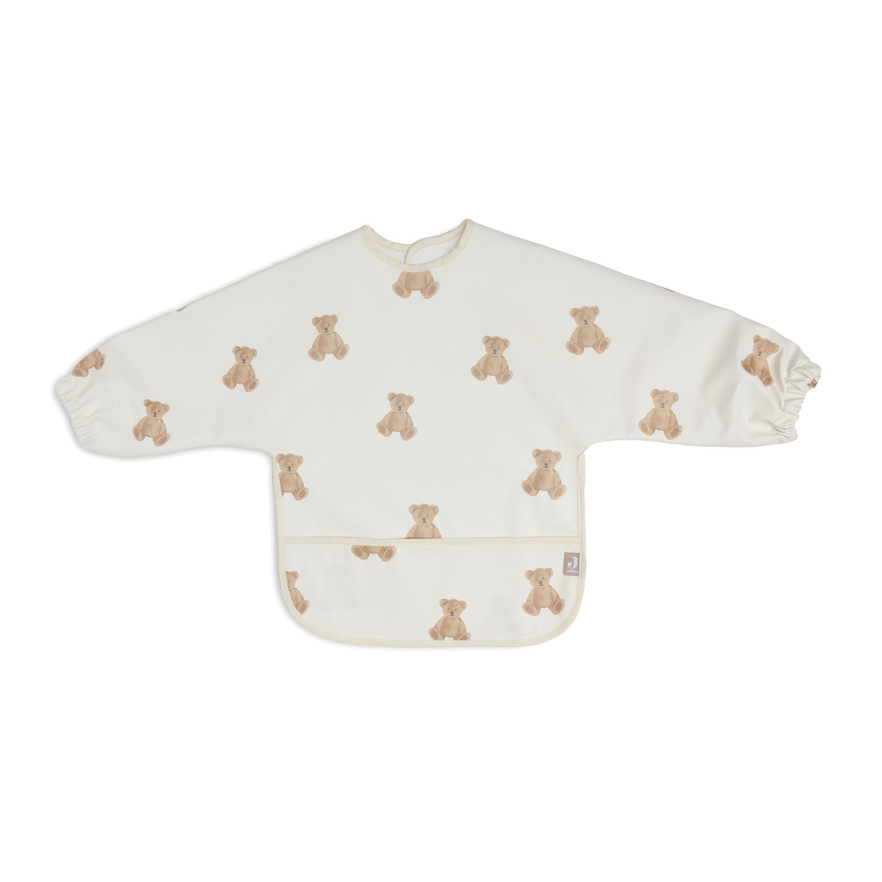 Jollein Waterproof slabbetje met Mouw - Teddy Bear
