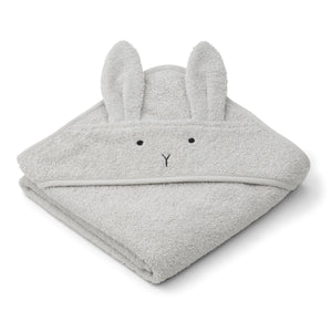 Liewood Hooded Towel - Rabbit Dumbo Grey