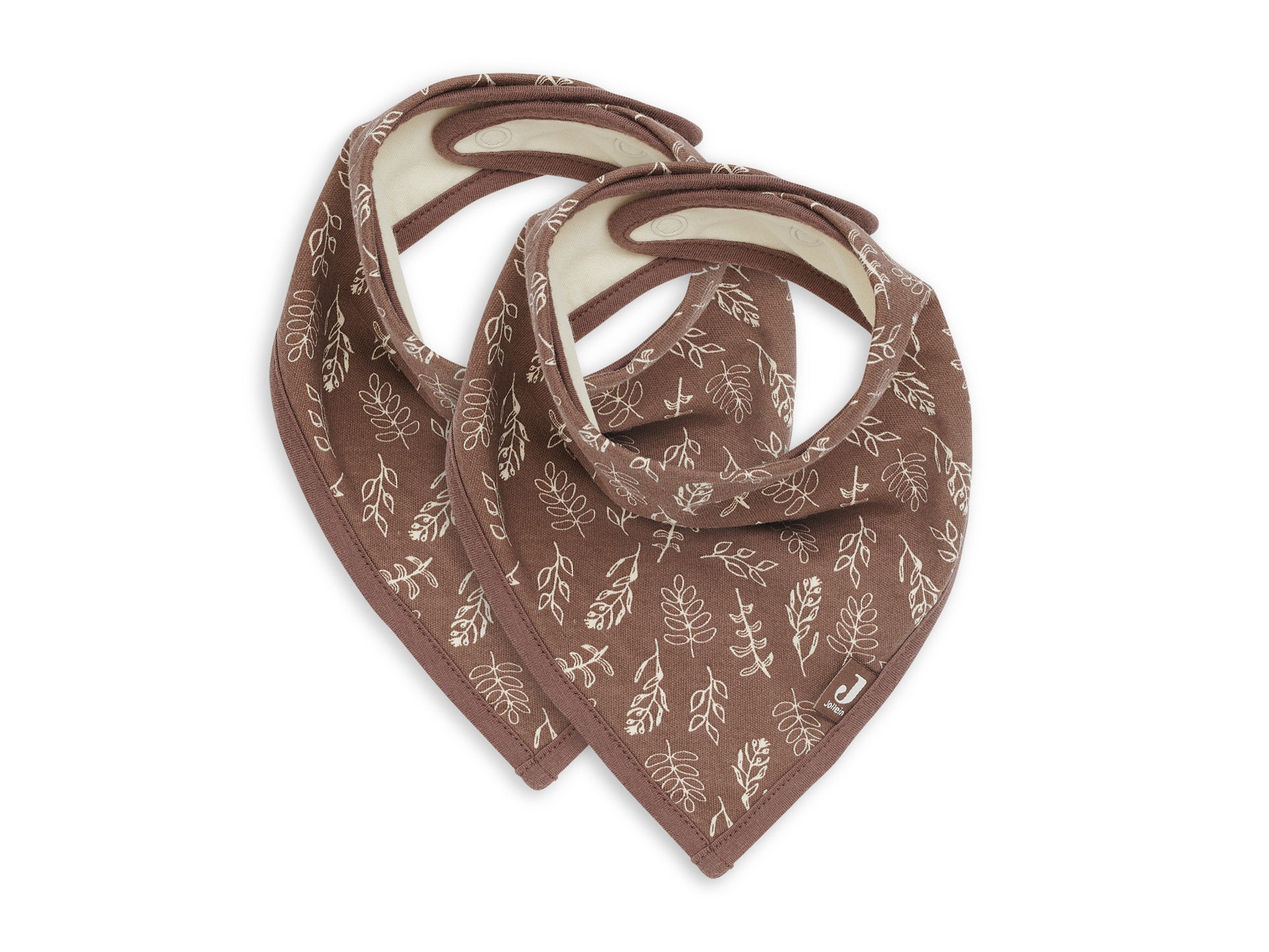 Jollein Bandana Slabbetje - Meadow Chestnut 2-pack