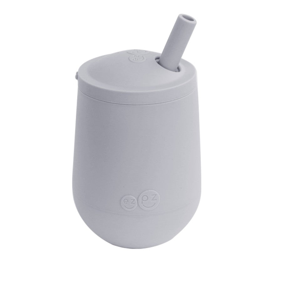 EZPZ Mini Cup + Straw Training System - Pewter