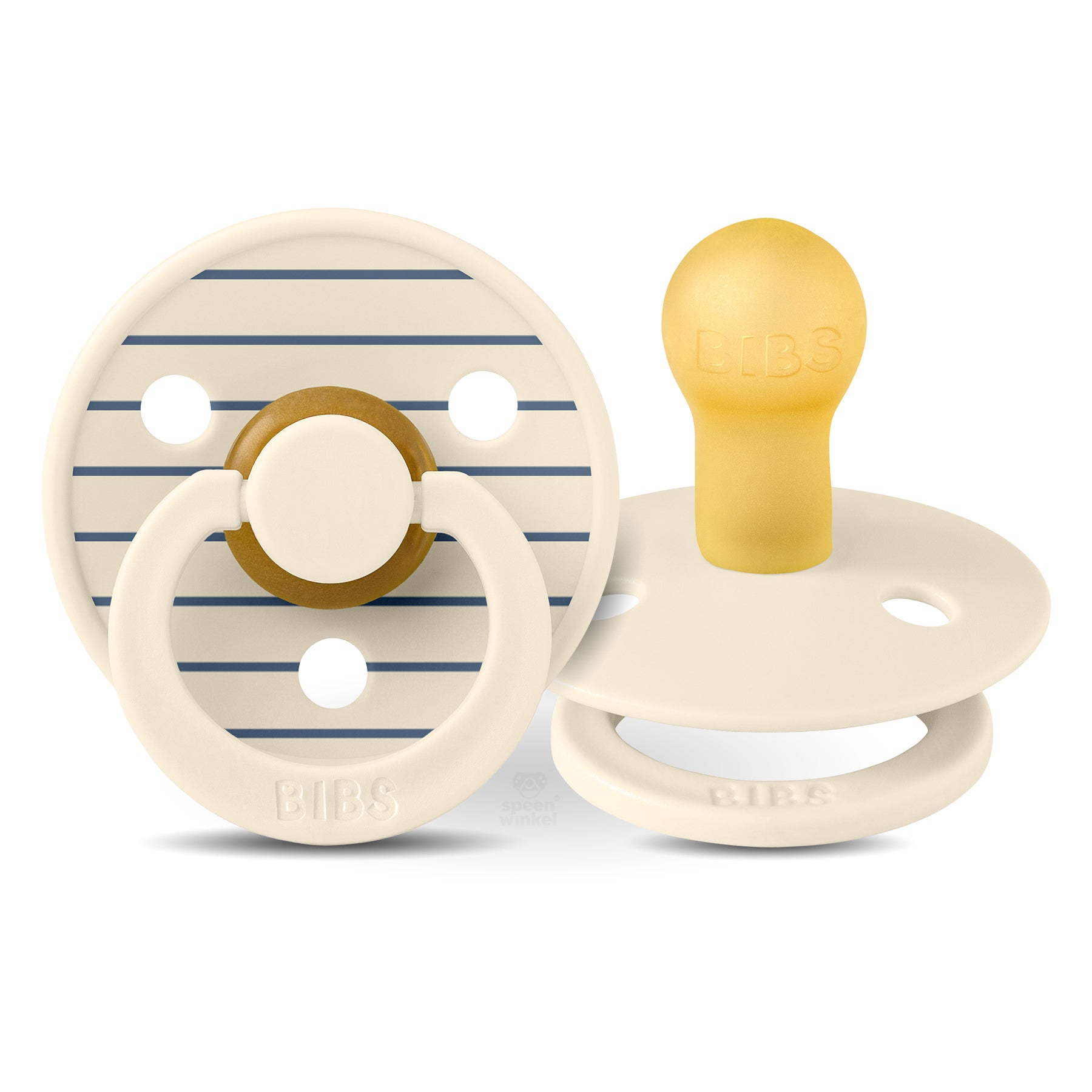 BIBS Colour Studio Pin - Ivory Steel Blue