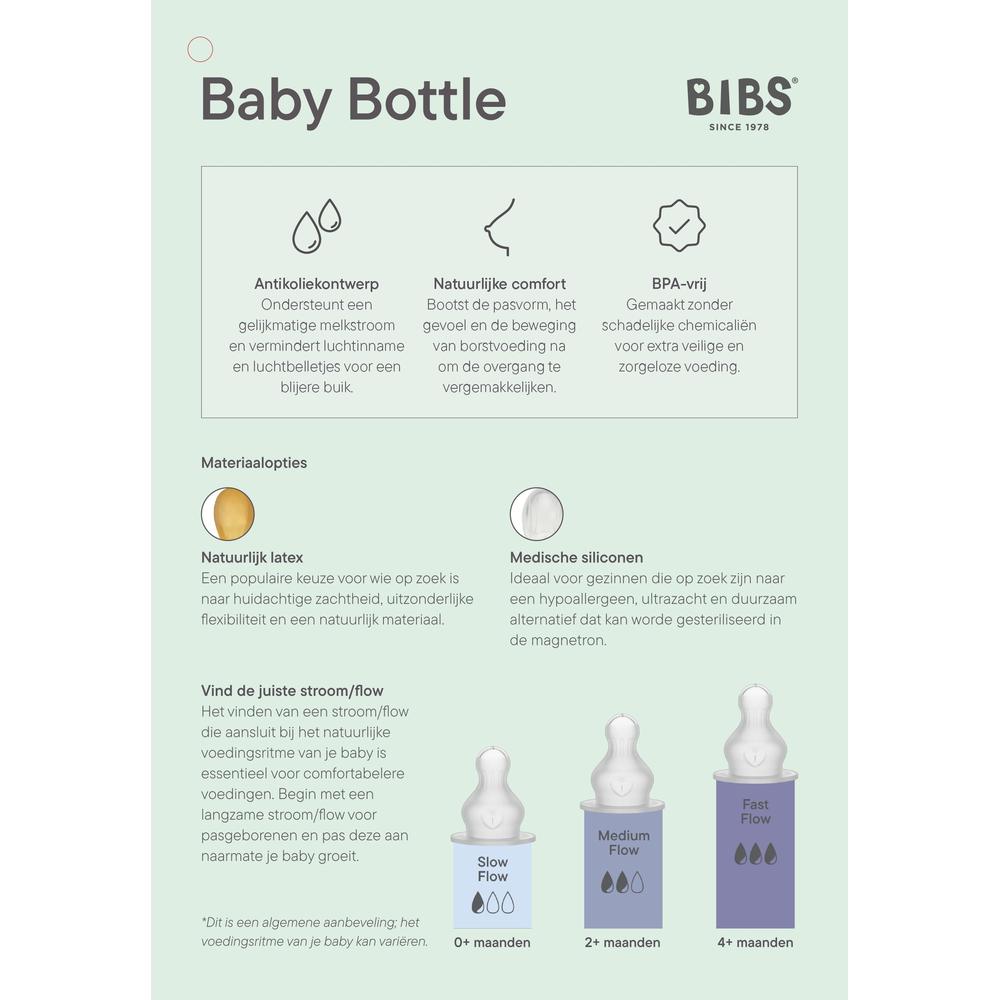 BIBS Babyfles - Blush-