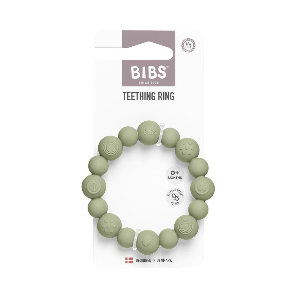 BIBS Bijtring Beaded - Sage-