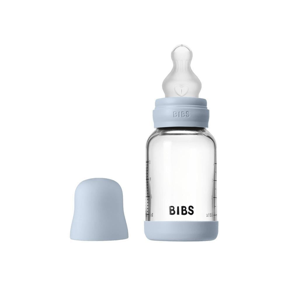 BIBS Glazen Fles - Baby Blue-120ml-
