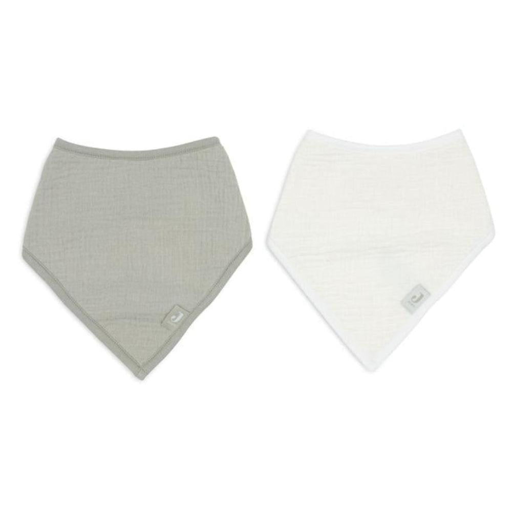 Jollein Bandana Slabbetje - Hydrofiel Olive Green/Oatmeal 2-pack-