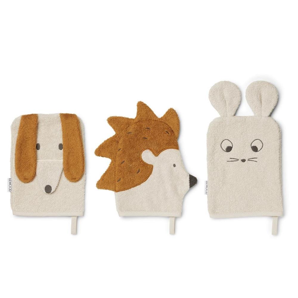 Liewood Washandjes 3-Pack - Friendship Sandy-