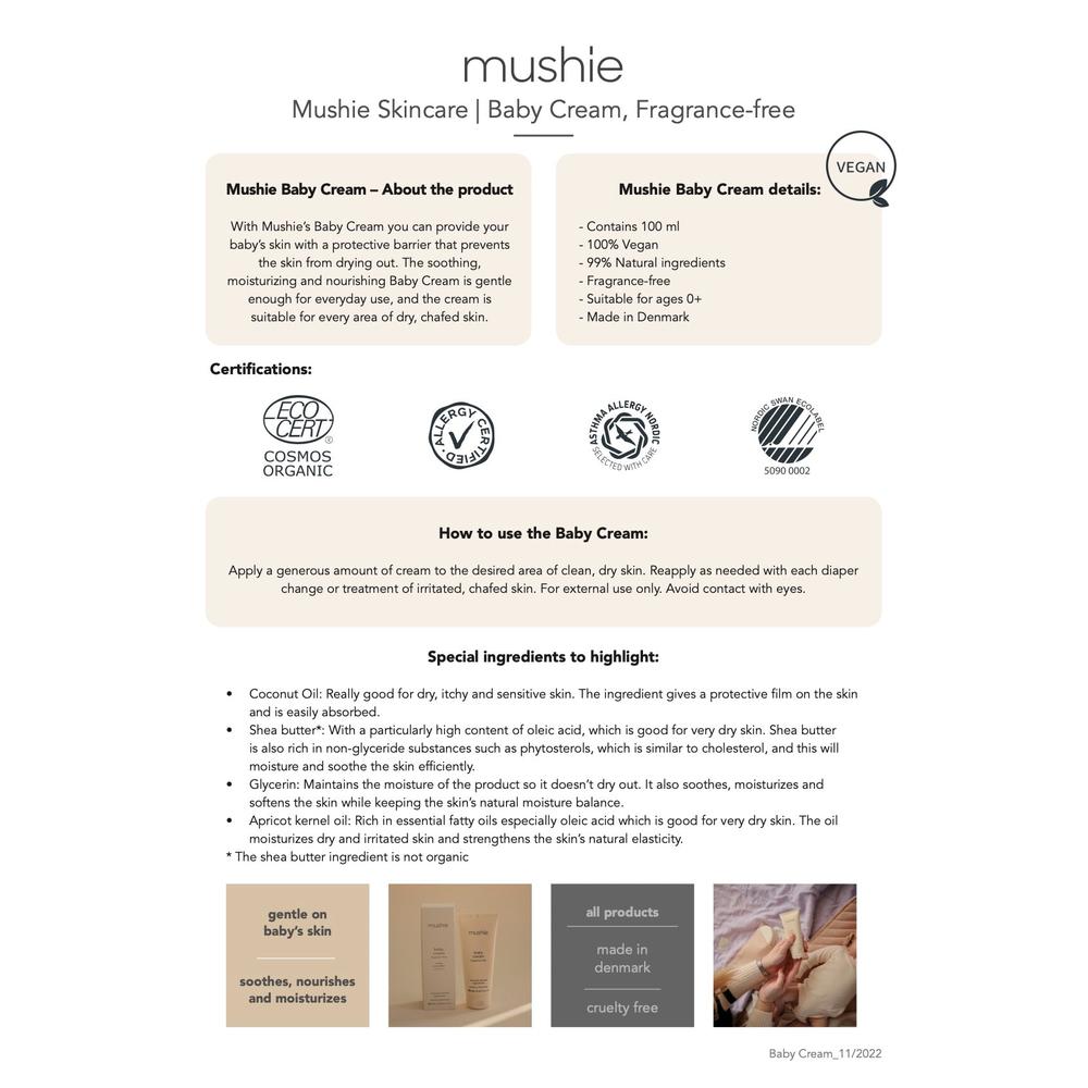 Mushie Baby Cream - Cosmos-