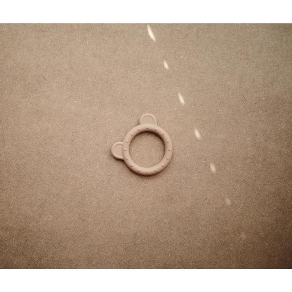 Mushie Bijtring Bear - Natural-