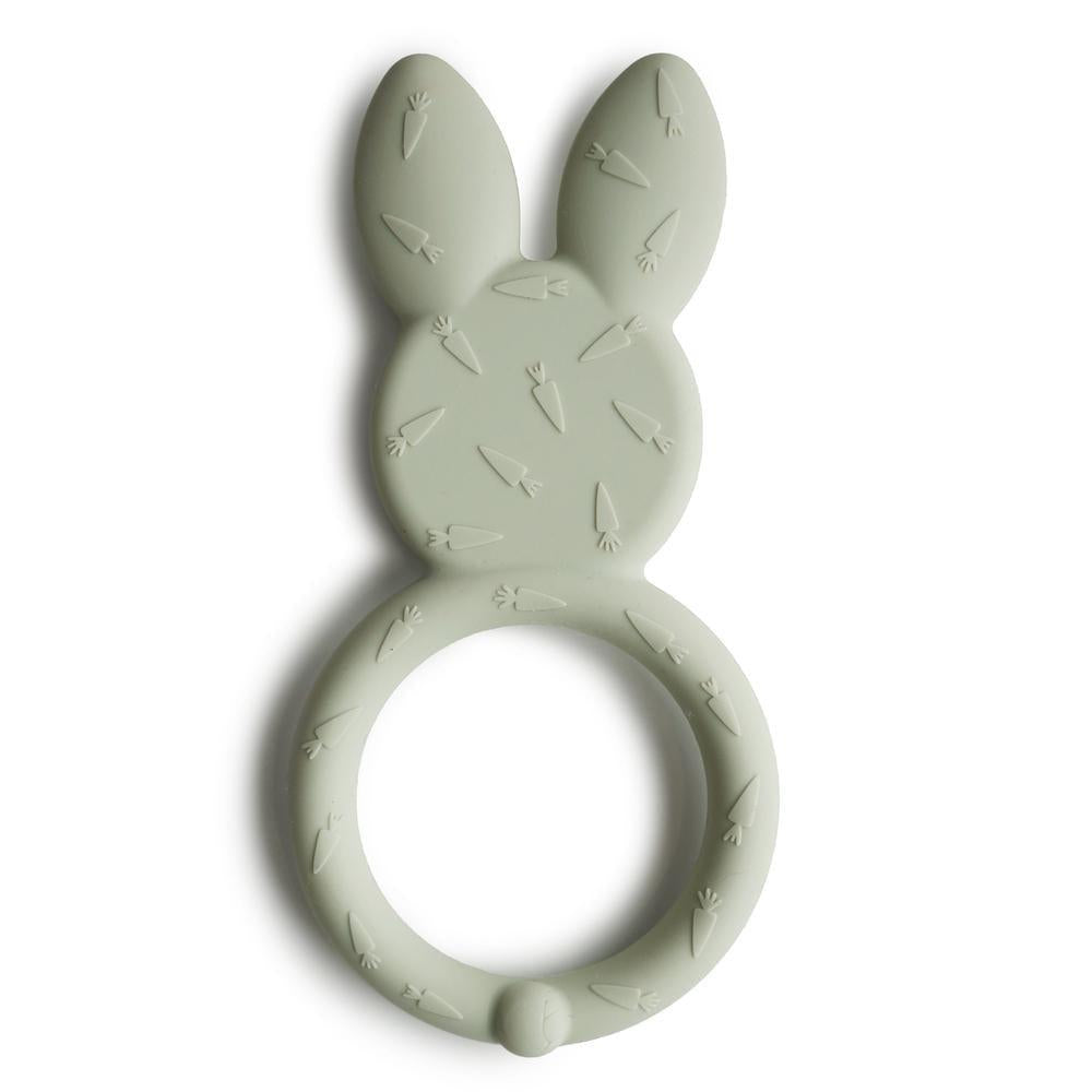 Mushie Bijtring Bunny - Sage-