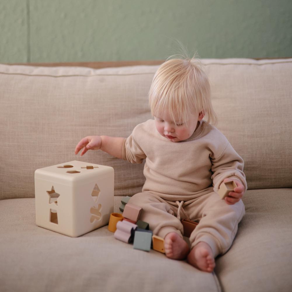 Mushie Shape Sorting Box - Original-