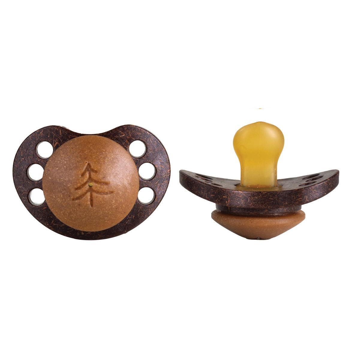 The Pacifier Anatomical - Bok + Kokos - 2-pack-