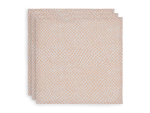 Jollein Hydrofiel Monddoekje - Snake Pale Pink 3-pack