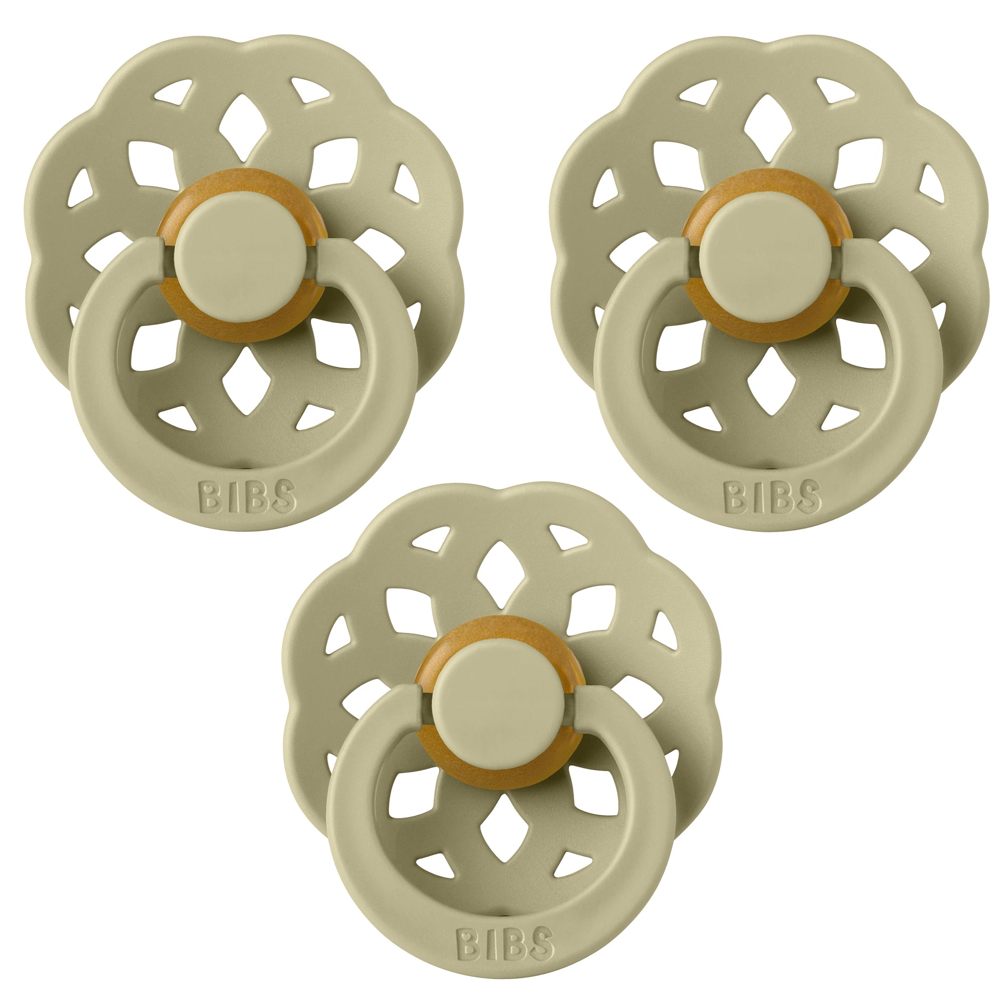 3x BIBS Boheme - Khaki (0-6m)