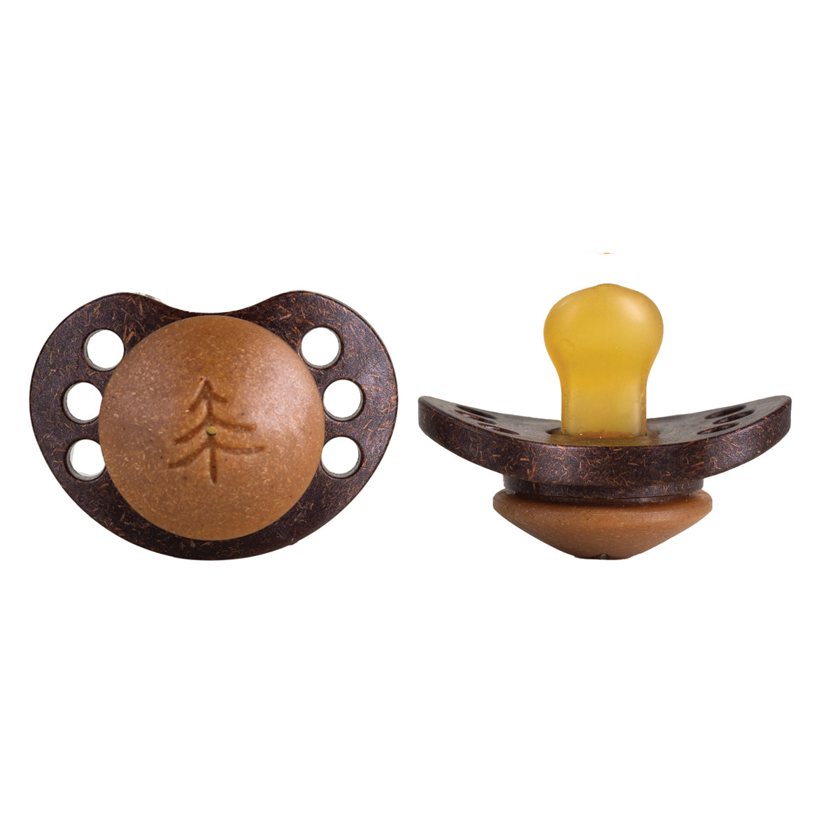 The Pacifier Anatomical - Bok + Kokos - 2-pack