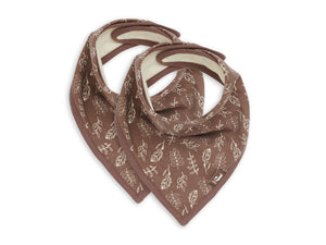 Jollein Bandana Slabbetje - Meadow Chestnut 2-pack