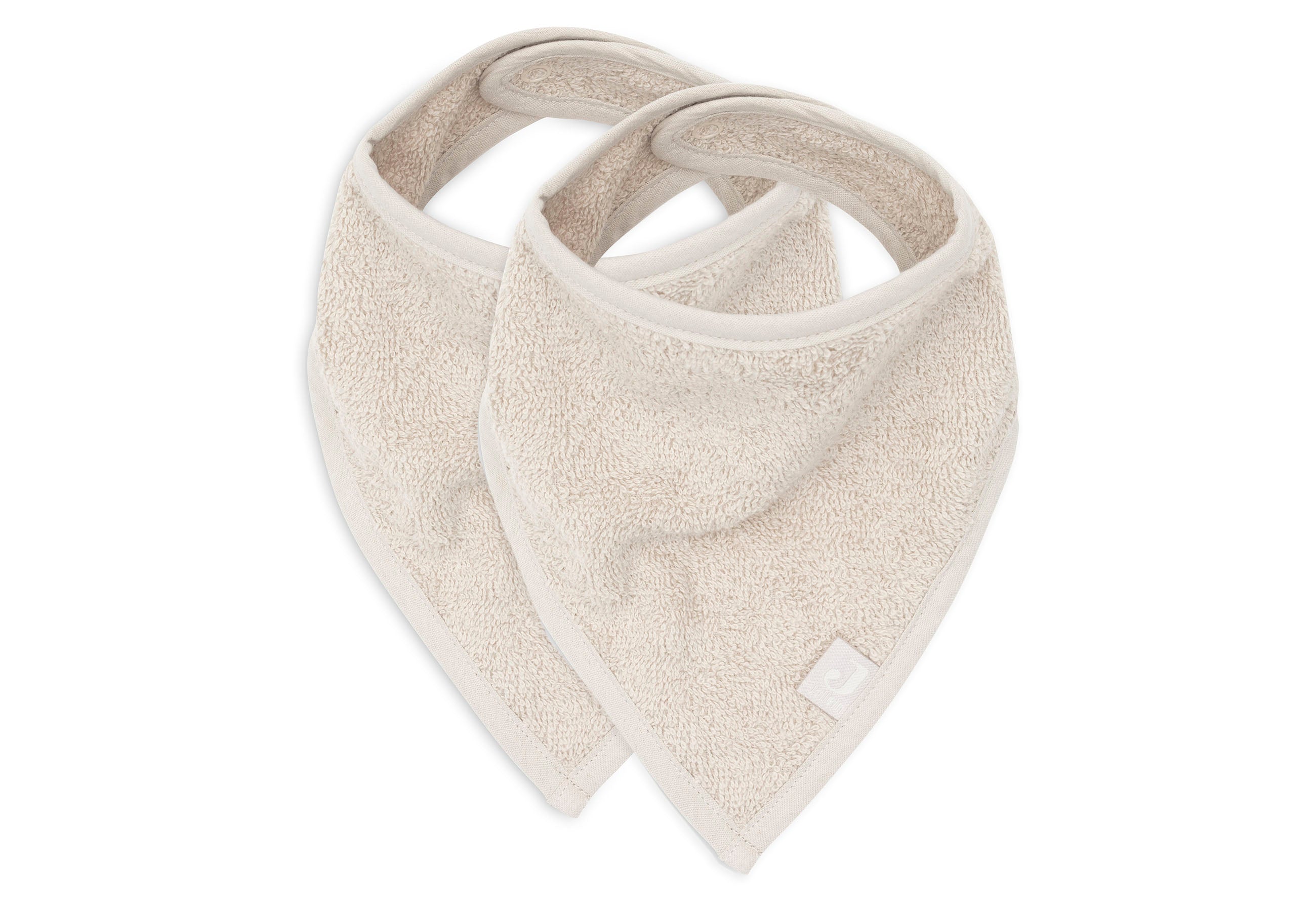 Jollein Bandana Slabbetje - Badstof Nougat 2-pack