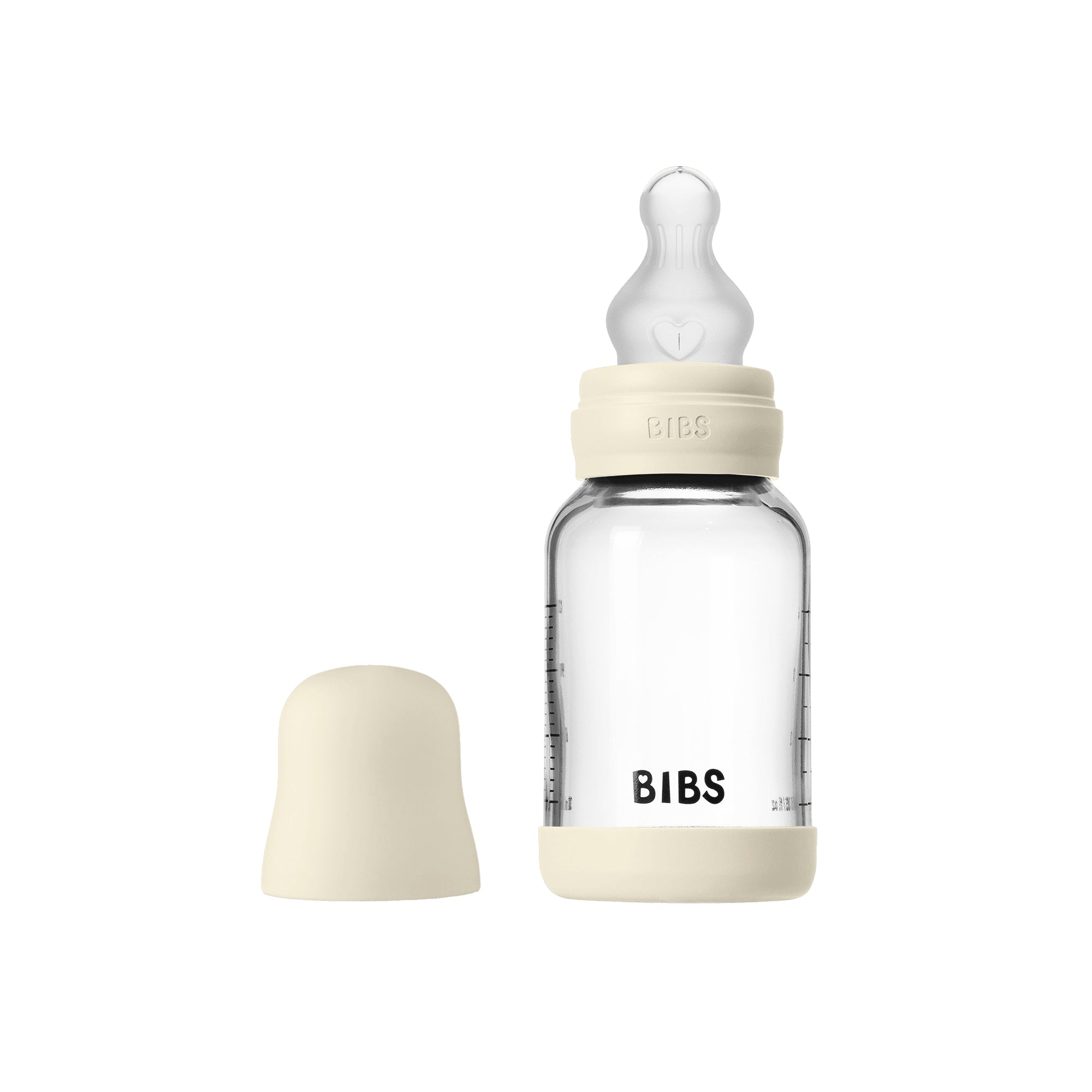 BIBS Glazen Fles - Ivory