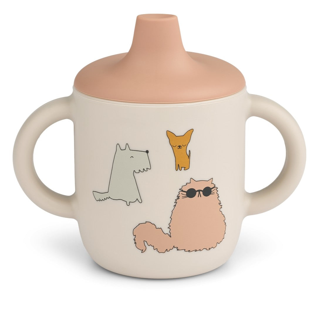Liewood Neil Sippy Cup - Cats And Dogs