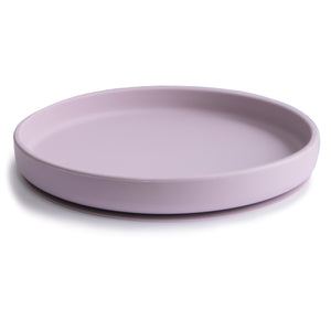 Mushie Siliconen Bord Met Zuignap - Soft Lilac