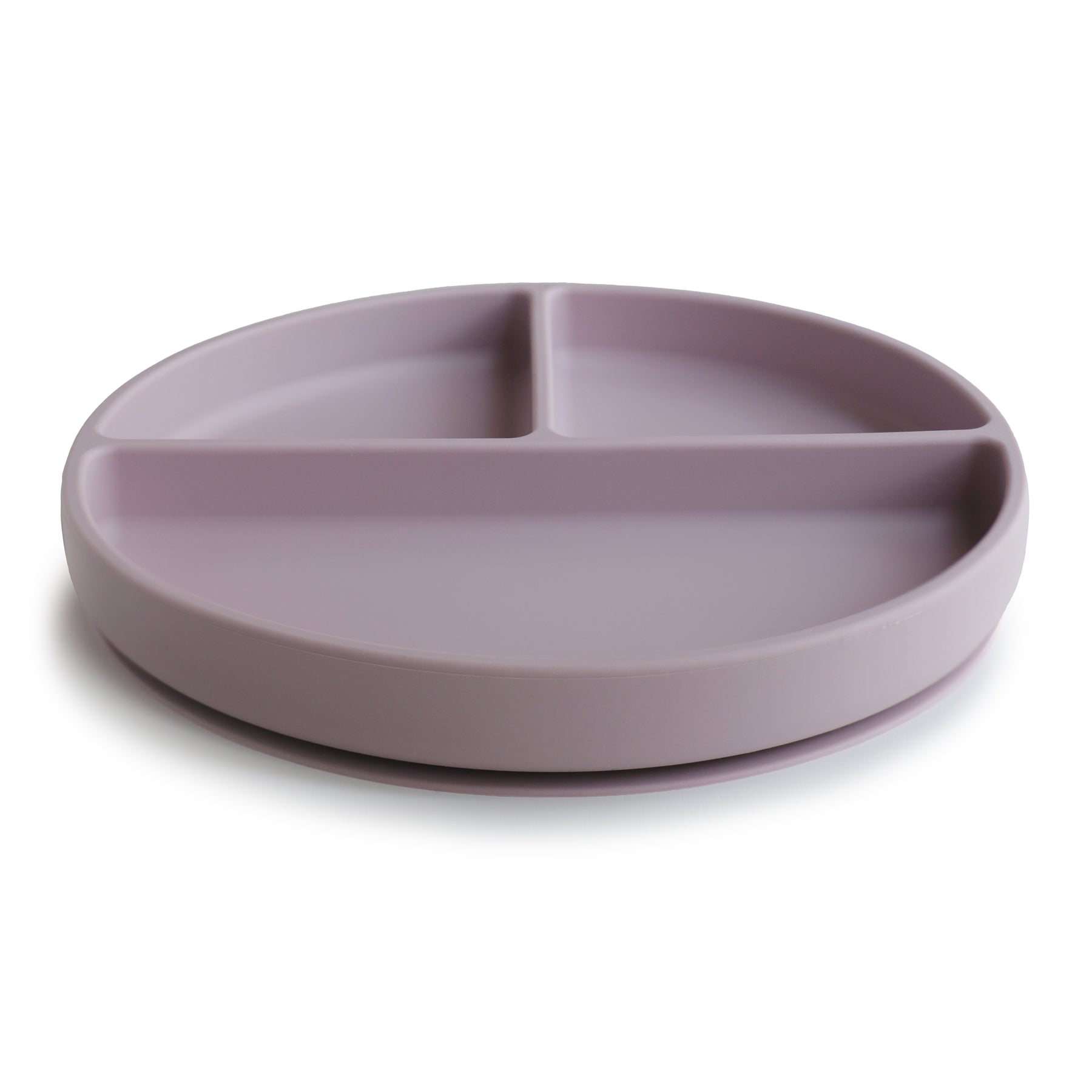 Mushie Siliconen Vakjesbord Met Zuignap - Soft Lilac