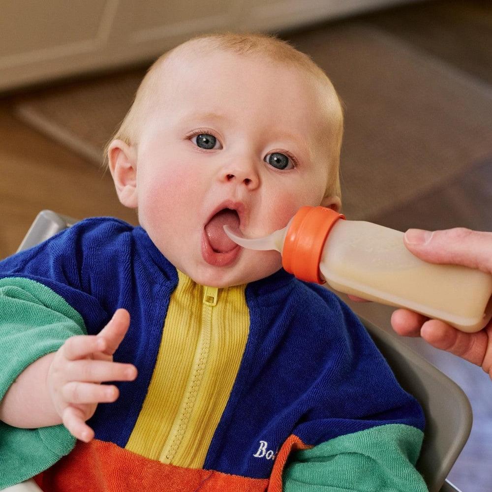 BIBS Knijpfles met Lepel – Sage-