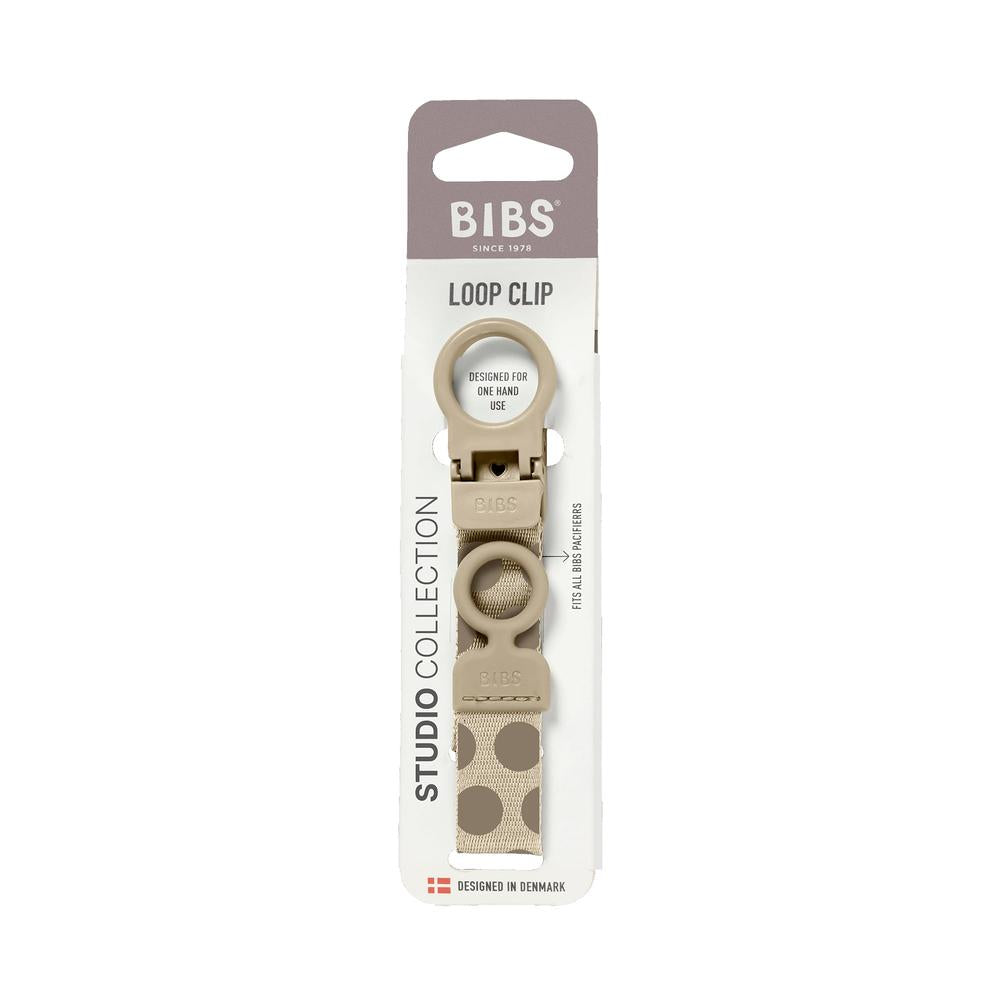 BIBS Speenkoord Loop Polka - Vanilla/Dark Oak-