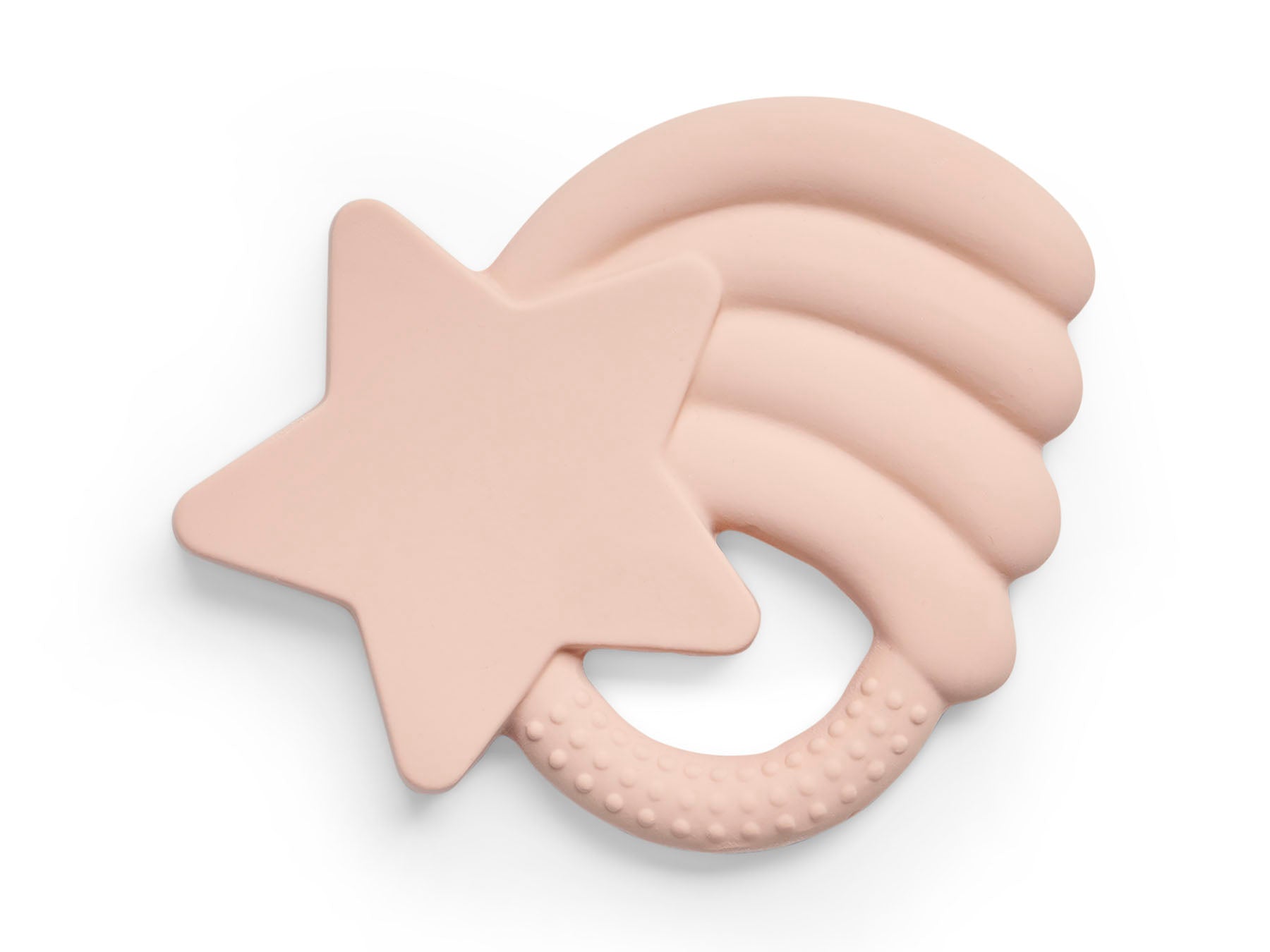 Jollein Bijtring Rubber Falling Star - Pale Pink-