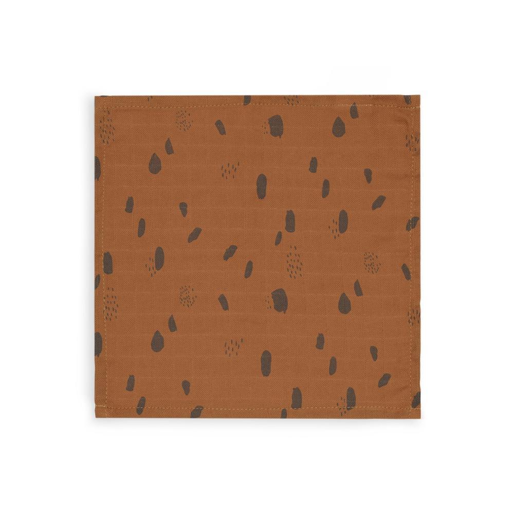 Jollein Hydrofiel Monddoekje - Spot Caramel 3-pack-