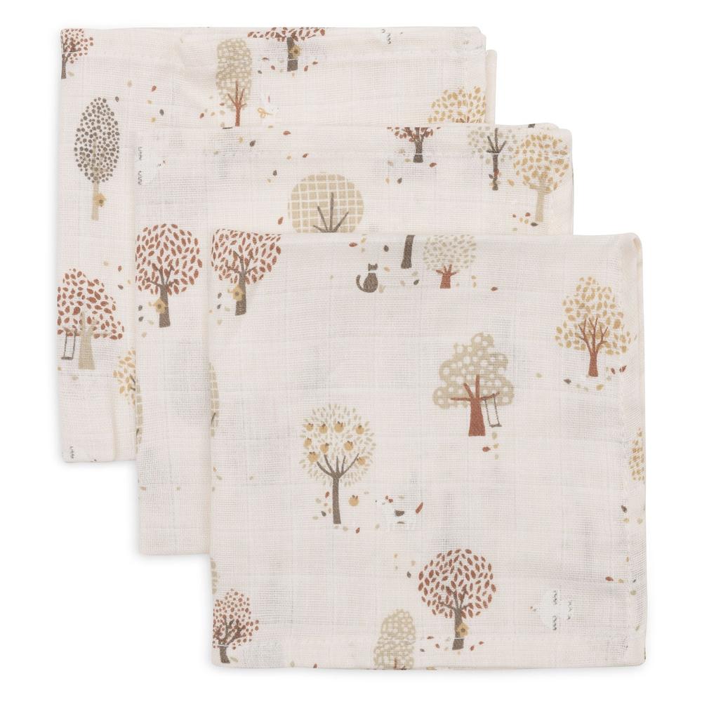 Jollein Monddoekje Hydrofiel - Tiny Park 3-pack-