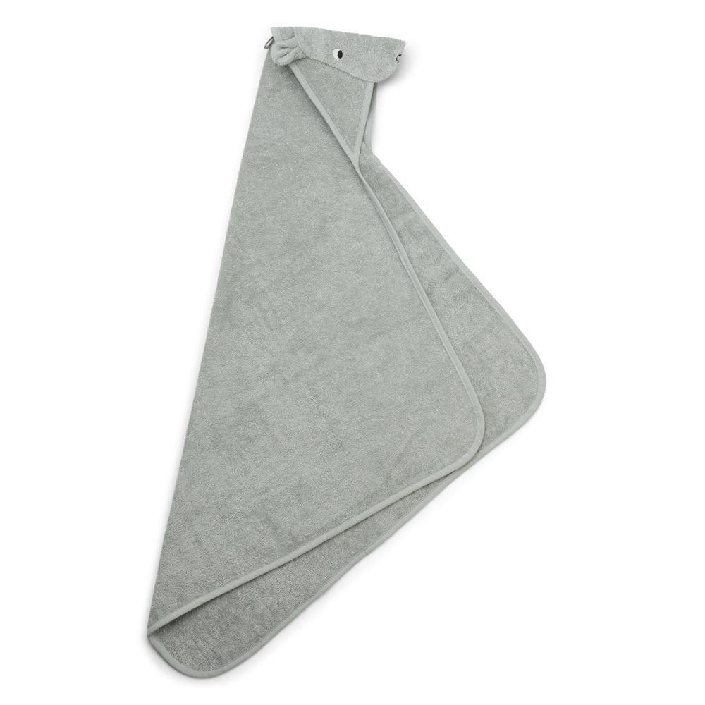 Liewood Hooded Towel - Hippo Dove Blue-