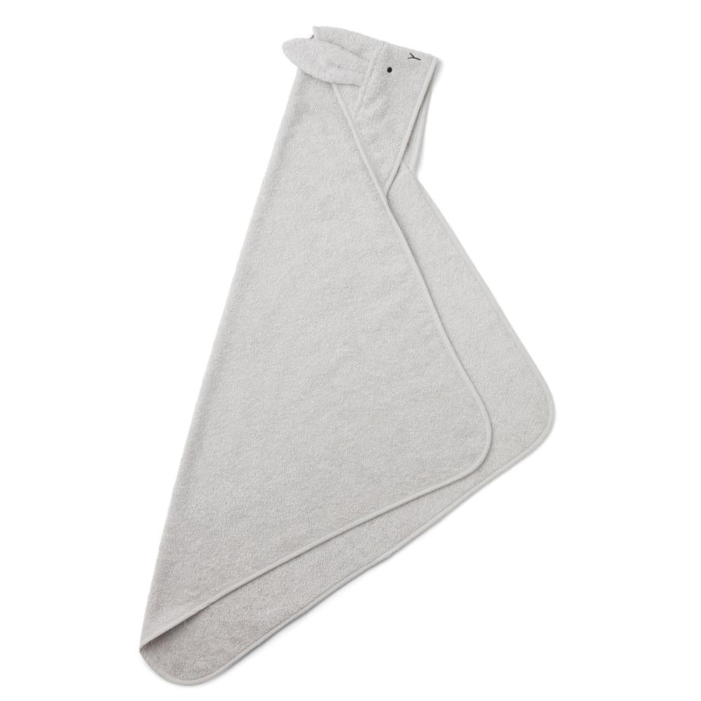 Liewood Hooded Towel - Rabbit Dumbo Grey-