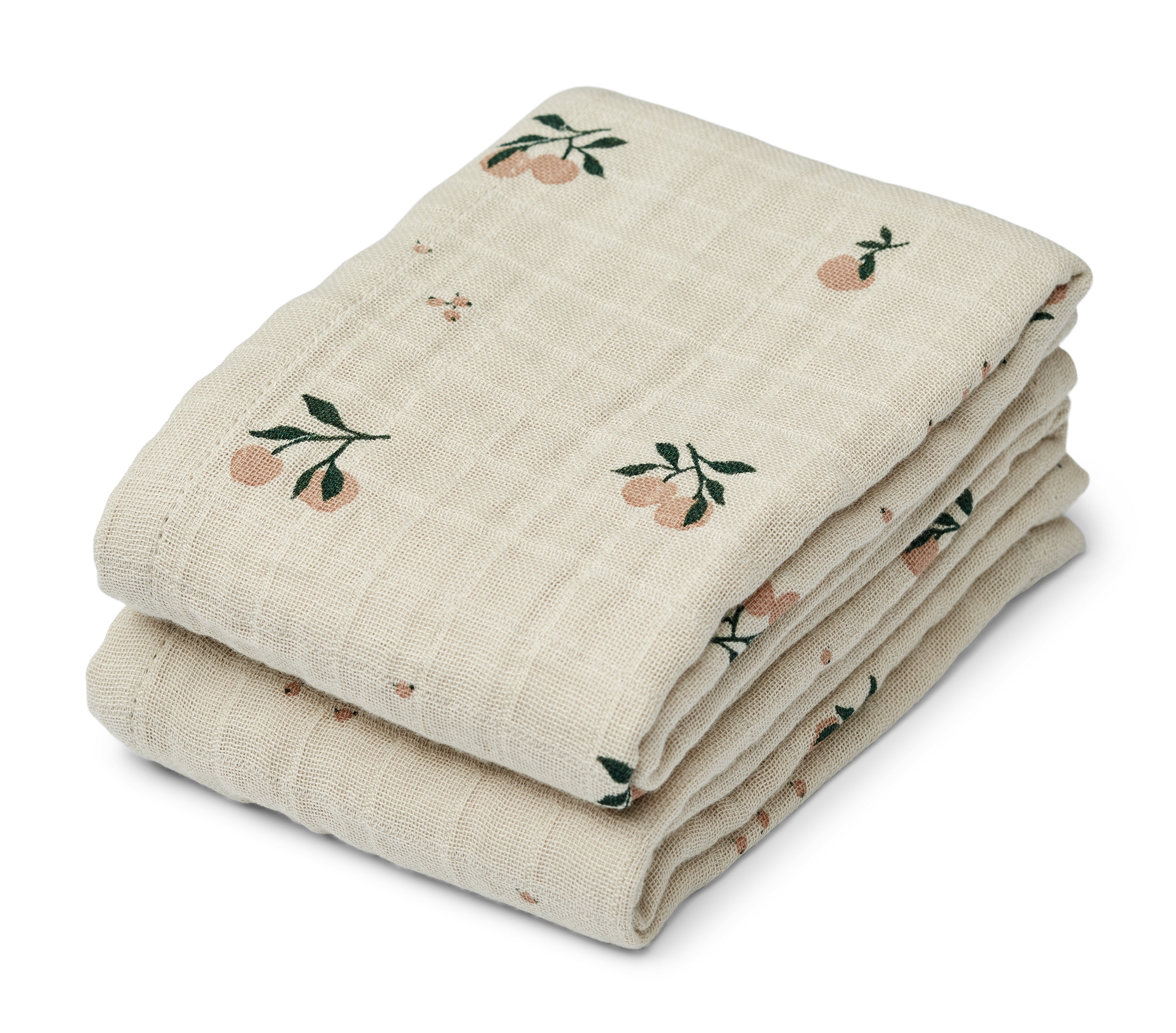 Liewood Hydrofiele (mond)doek - Peach Sea Shell 2-pack-