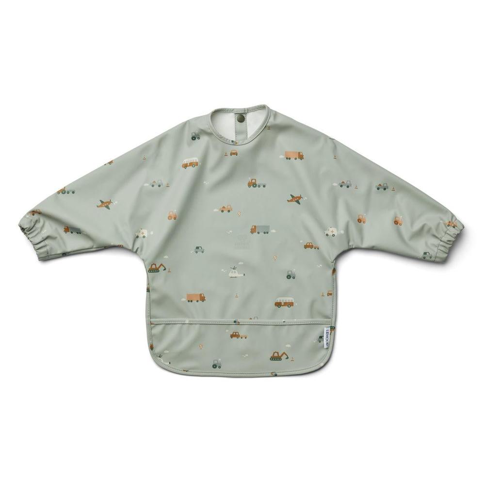 Liewood Merle Cape Slabbetje - Vehicles Dove Blue-