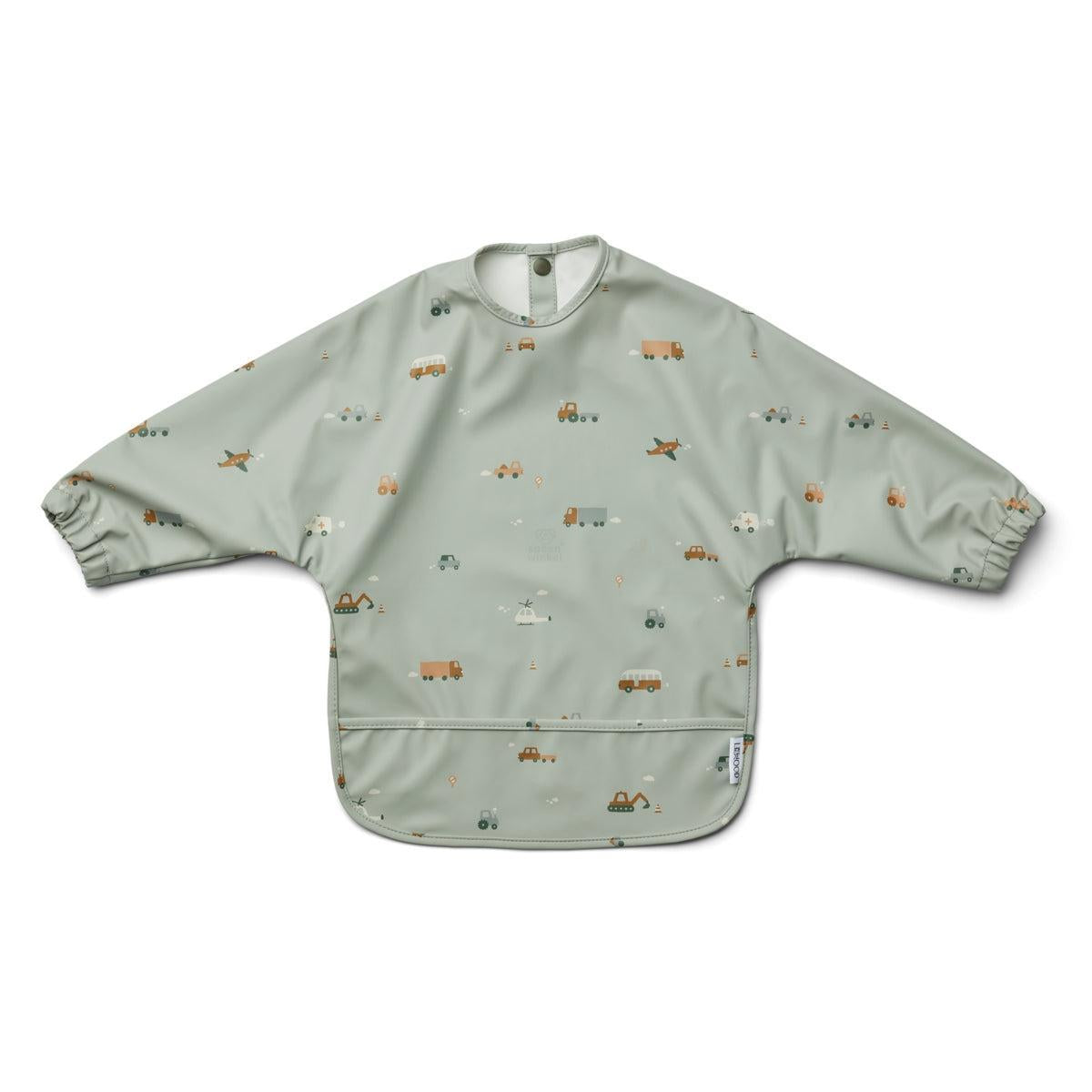 Liewood Merle Cape Slabbetje - Vehicles Dove Blue-