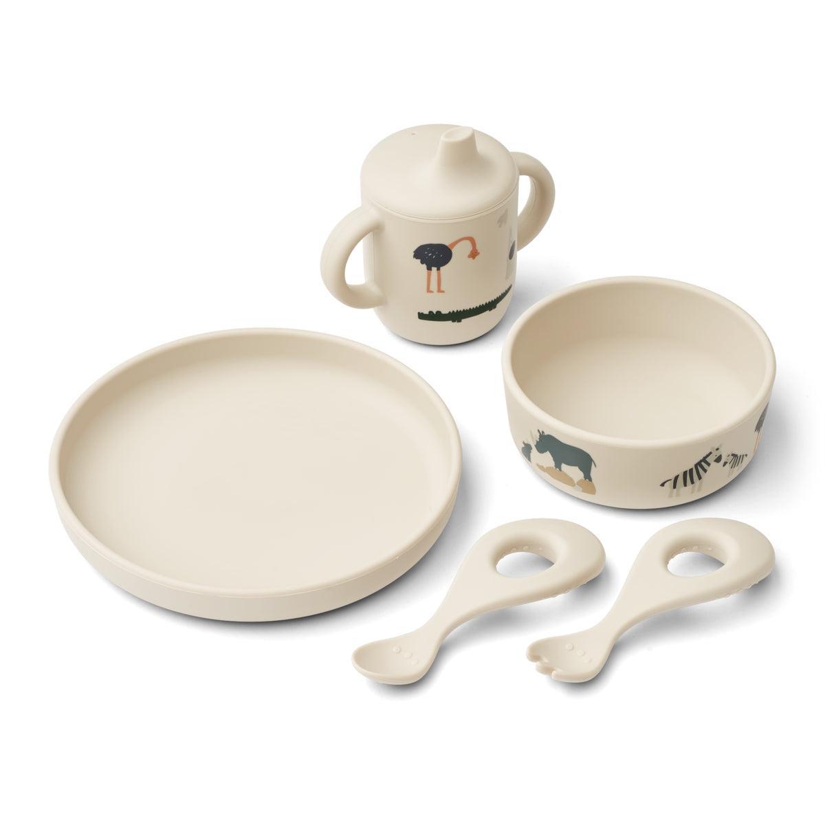 Liewood Ryle Printed Tableware Set - All Together-