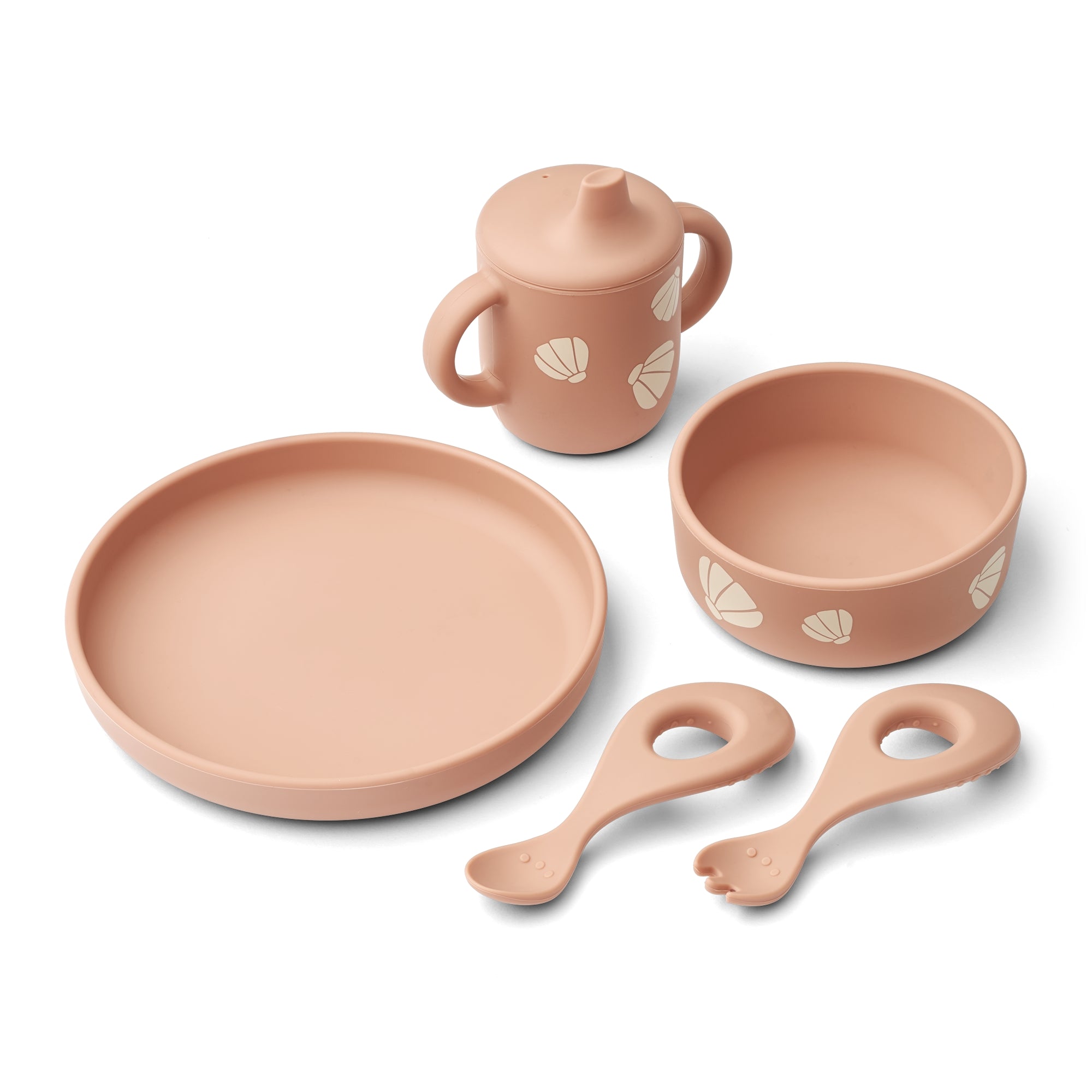 Liewood Ryle Printed Tableware Set - Shell Pale Tuscany-