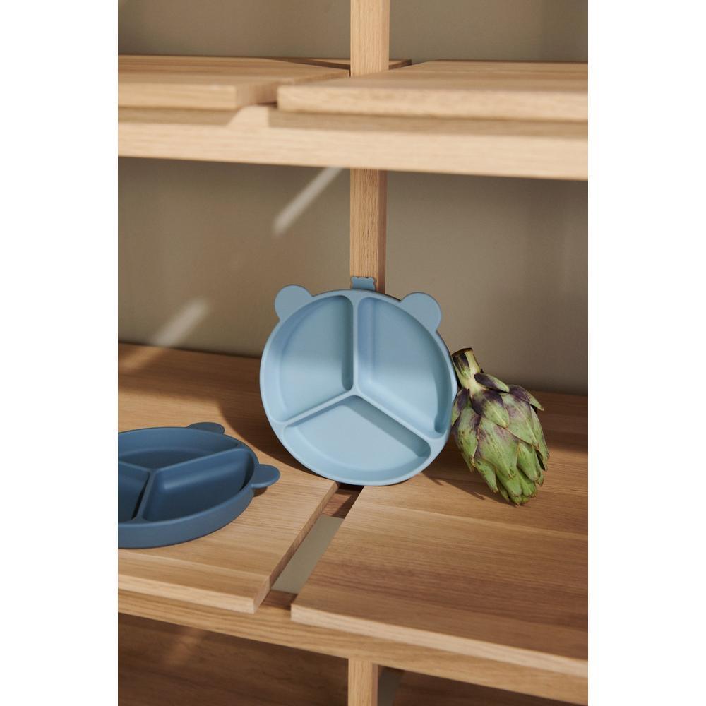 Liewood Stacy Bordjes Met Zuignap - Sea/Whale Blue 2-pack-