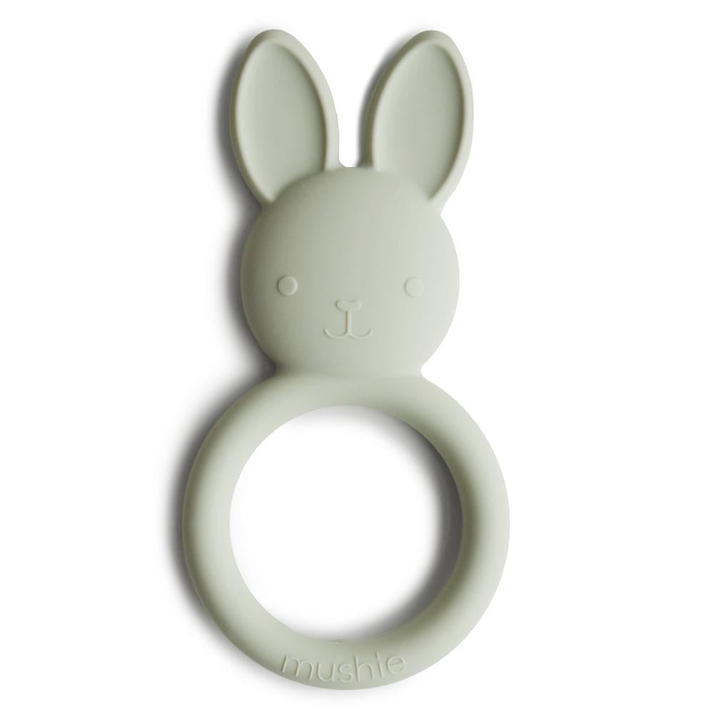 Mushie Bijtring Bunny - Sage-