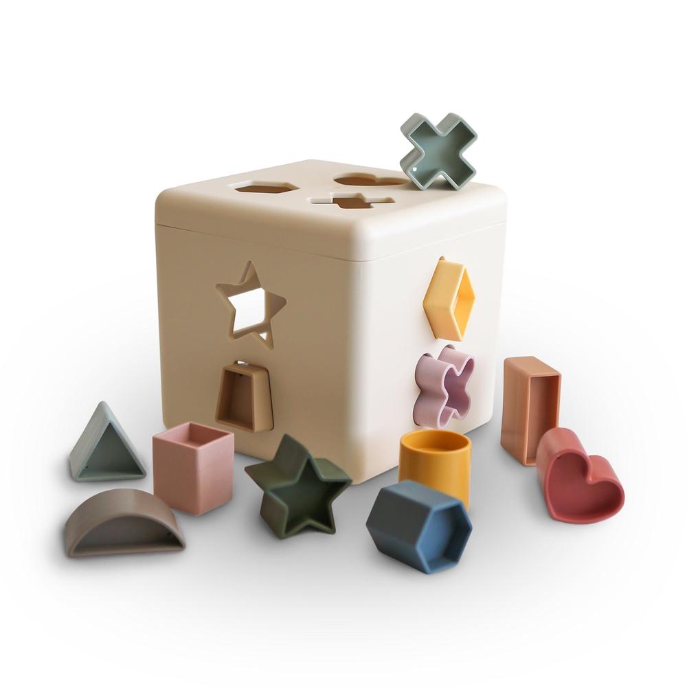 Mushie Shape Sorting Box - Original-