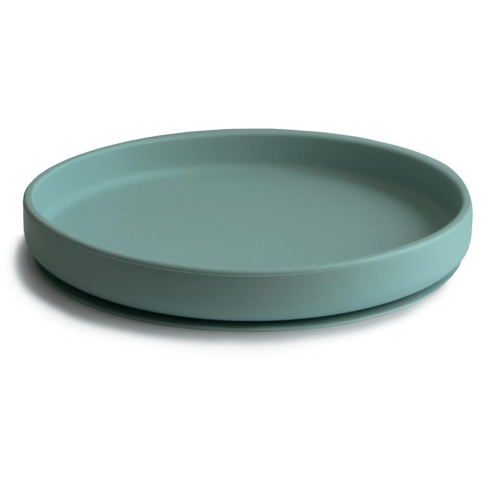 Mushie Siliconen Bord Met Zuignap - Cambridge Blue-