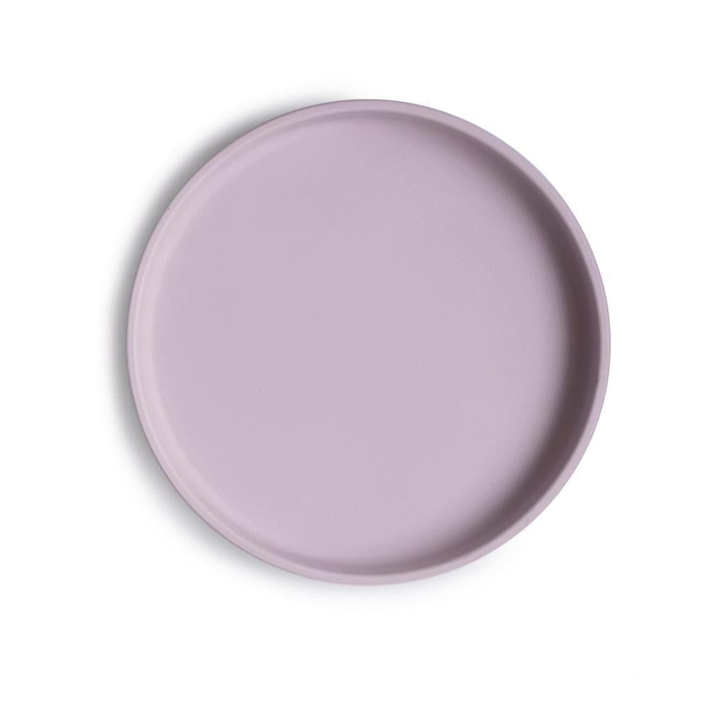 Mushie Siliconen Bord Met Zuignap - Soft Lilac-