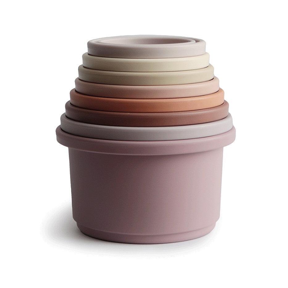 Mushie Stacking Cups - Pastel-